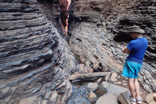 das Ende vom Wanderweg im Knox Gorge