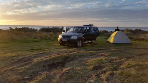 Honda CR-V beim Camping